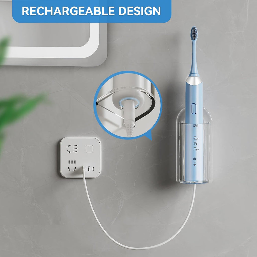 MOPMS Electric Toothbrush Holders Wall Mounted for Bathrooms 2Pcs