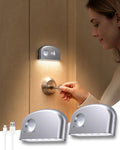 Keyhole Light, Small Motion Sensor Light, Magnet Door Lock Light, Silver