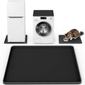 NAMTSO Mini Fridge Silicone Mat, 24"x24" Floor Protector Drip Tray, Black