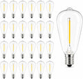 Abeja 25 Pack ST38 LED Replacement Bulbs, E12 0.6W Shatterproof Bulbs