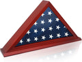 Folded Flag Display Case for 5'x9' Military Burial Flag, Cherry Solid Wood