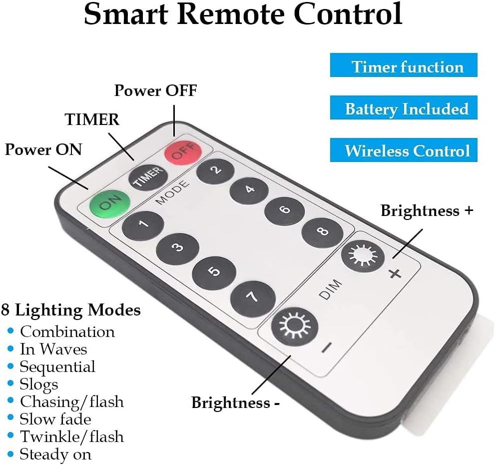 Twinkle Star Christmas Fairy Lights, Multicolor, 33ft 100 LED1 Pack