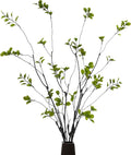 4 Pcs Eucalyptus Stems for Vase, Faux Greenery Branches