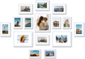 JCJMY 15 Pack Picture Frames Collage Wall Decor for Wall Hanging or Tabletop, Gallery Wall Frame Set for Family, Multi Sizes Photo Frames Collage Including 3Pcs 8x10, 6Pcs 5x7, 6Pcs 4x6, White