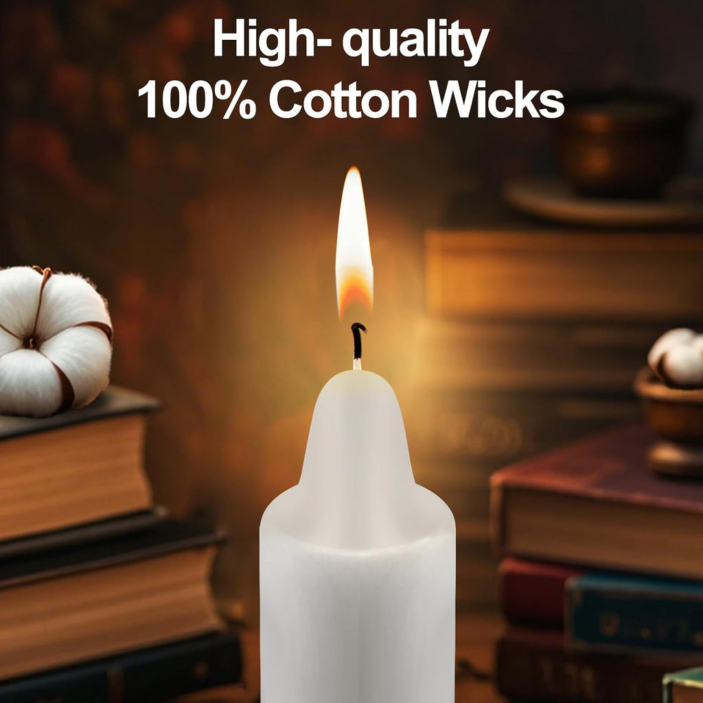 100 Pack White Spell Chime Candles, 4" Small Taper Candles for Rituals