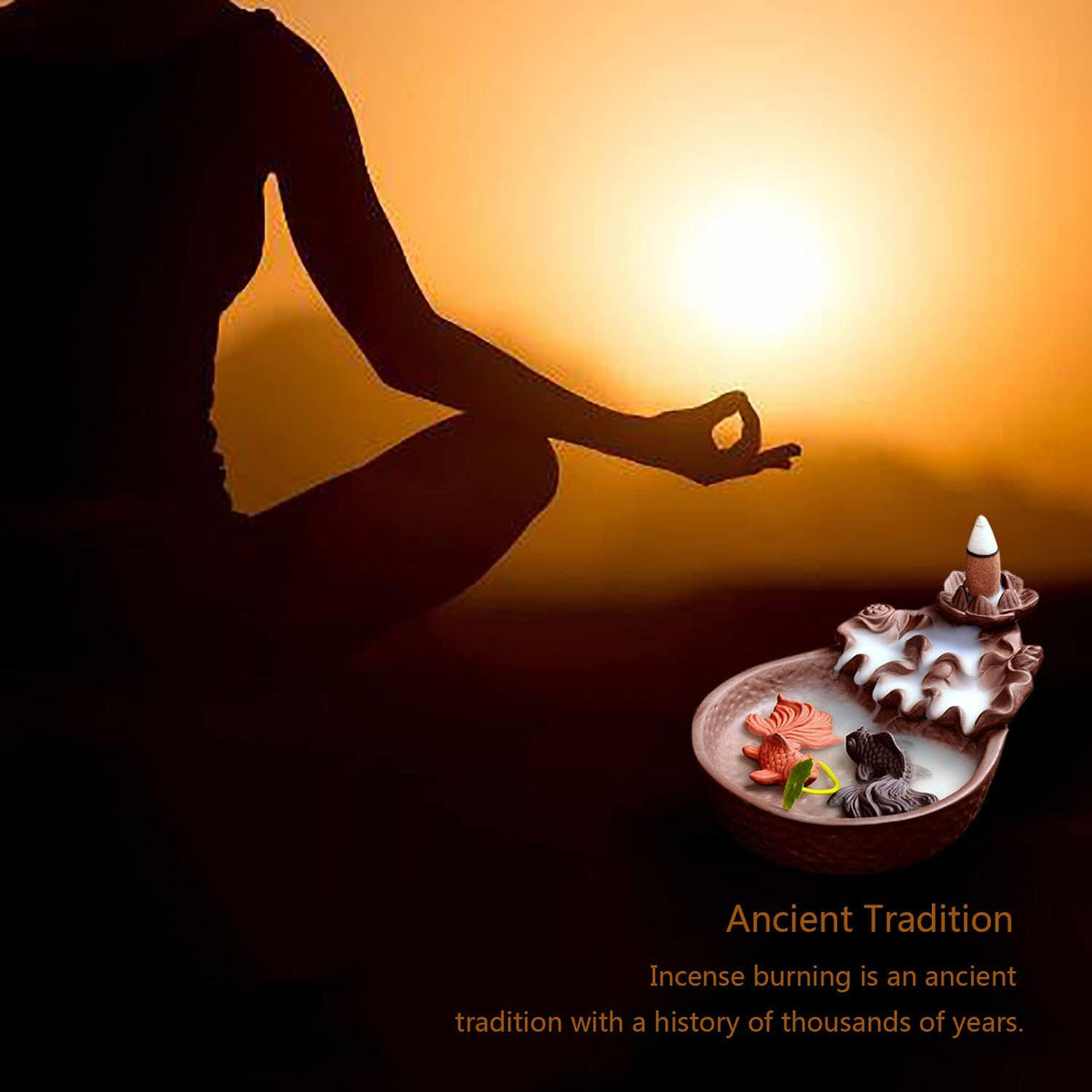 450 Backflow Incense Cones 9 Natural Scents for Waterfall Burner