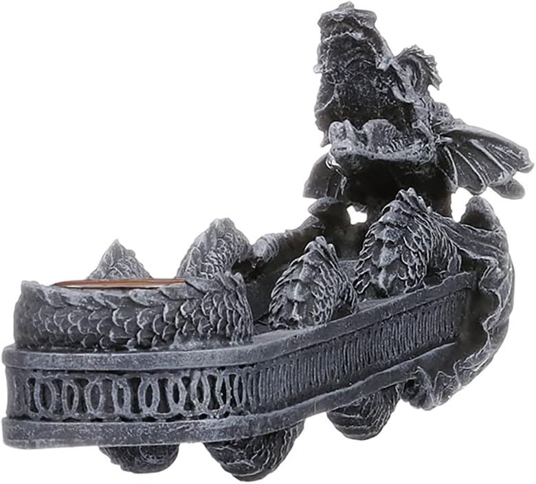 Design Toscano Dragon of Trelawny Manor Gothic Incense Burner and Candle