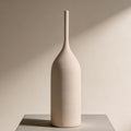 Ceramic Vases, 15.35 Inch Tall Modern Boho Vases, Matte Minimalist Decorative Vases for Home Decor, Centerpiece, Living Room, Bookshelf and Entryway Table, Matte Pearl