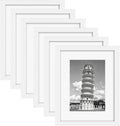 BESCRCL 11x14 Picture Frame Set of 6, Gallery Wall Decor Frames, White