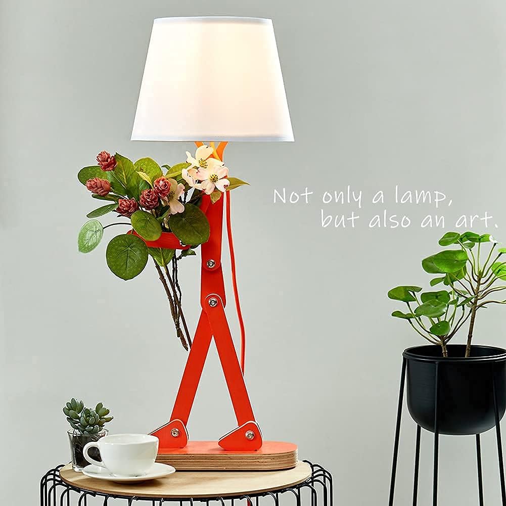 Fun Desk Lamp for Bedroom Kids Room, Oran Orange, Bulb Included