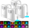 Chunace 4 Pack Toilet Lights Inside Toilet Bowl with Motion Sensor