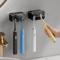 MOPMS Toothbrush Holders for Bathrooms with 2 Slot Independent Compartment