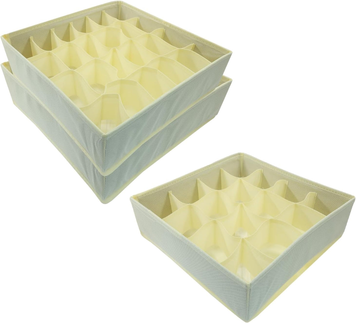 3 Pack Beige Sock Underwear Organizer Dividers
