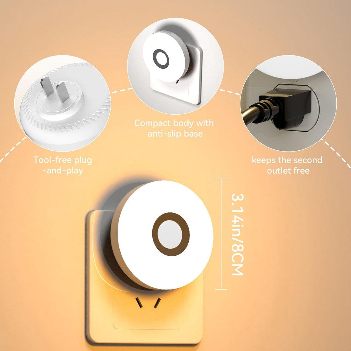 Plug-in LED Night Light