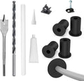Starlink Cable Routing kit for 3/4inch Wall Hole,4PCS starlink Wall Grommets Accessories for Cables Pass Through mounting kit Including 3/4” Spade Drill bit,Wall Wires cilps and Cable Routing Tool