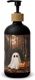 Forest Ghost Halloween Glass Soap Dispenser with Pump