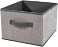 DAYARD Fabric Bins [1-Pack], Foldable Cube Baskets Storage Boxes for Shelves, Closet, Bookshelf, Nursery Organizer Containers (grey, small)