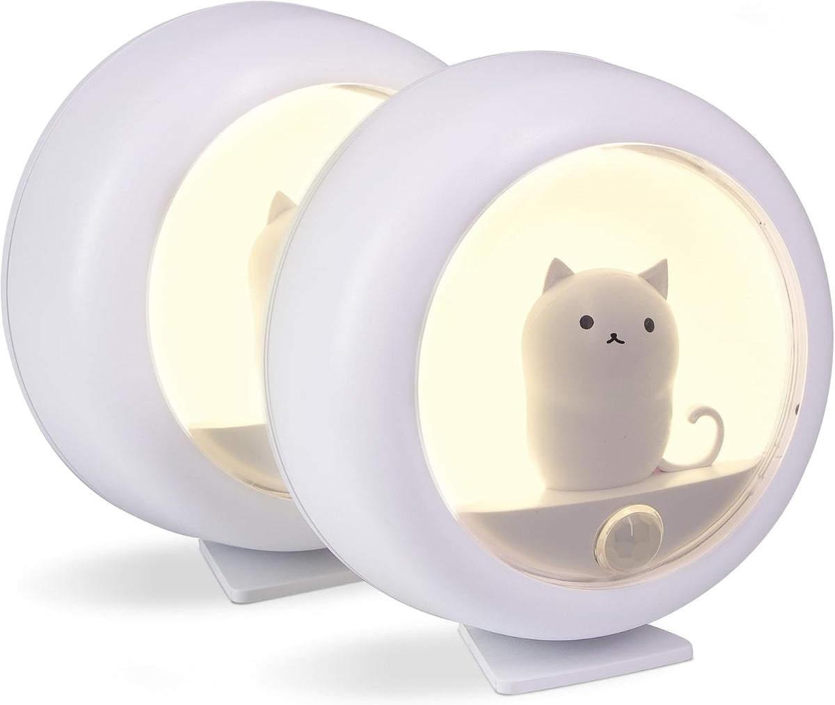 Attivolife Cat Night Light Motion Sensor, Magnetic Rechargeable LED Lamp