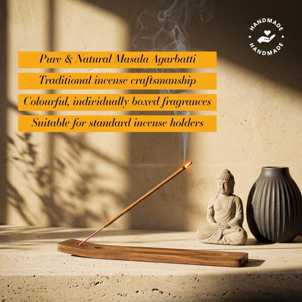Deepika 12 Pack Assorted Pack 15 Gram x 12 Packs (180 Sticks) for Meditation, Aromatherapy, Healing and Yoga
