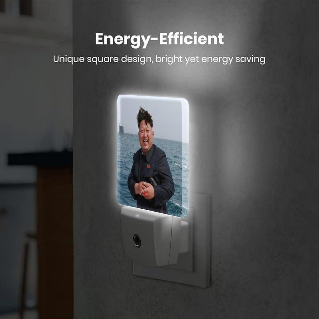 2Pack Funny Motivational Night Light Plug-in Dusk to Dawn Smart Sensor Led Nightlight for Bedroom Bathroom Kitchen Hallway Stairs Energy Efficient Decor Desk Lamp