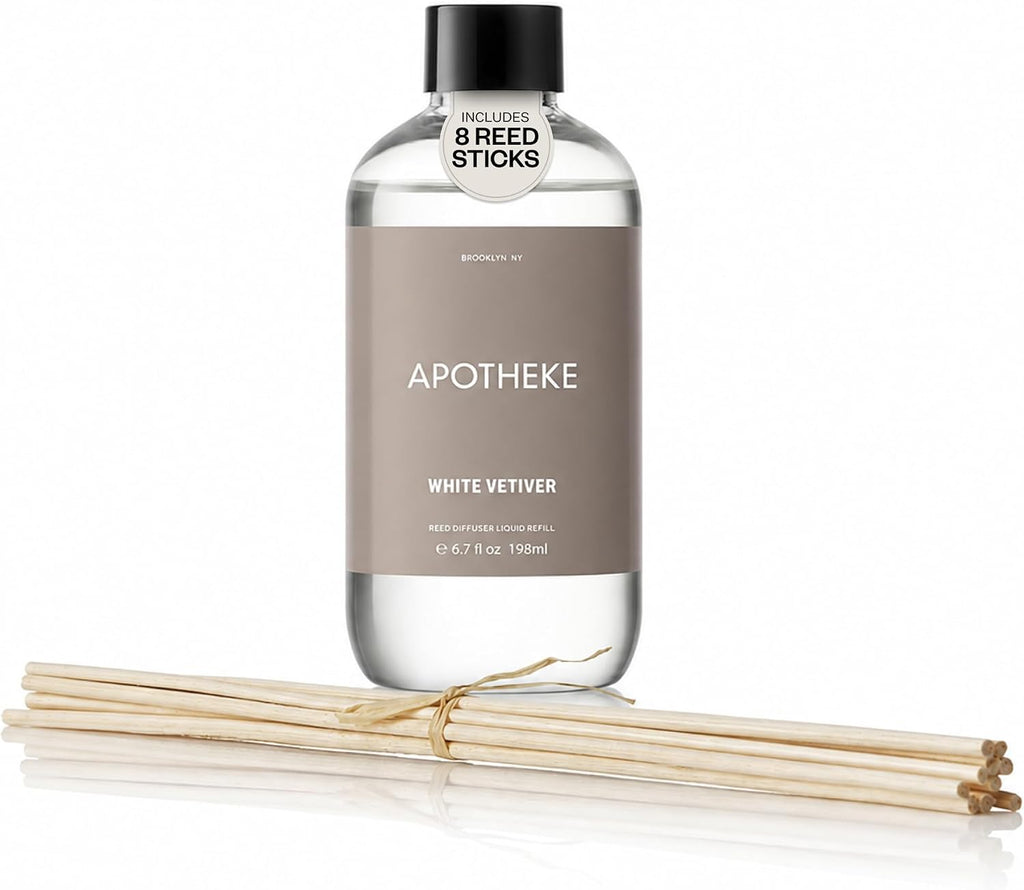Apotheke Reed Diffuser Liquid Refill, Essential Oil - White Vetiver