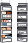 Over The Door Organizer for Bedroom Closet, Pantry, Bathroom, 5-Tier