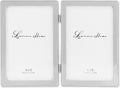Lawrence Frames Metal Frame, Caviar Bead, Silver, 4x6 Double