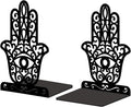 Peacoblue 5.3"x4.3"x7.9" Metal Bookends, Heavy Duty Book Ends for Shelves