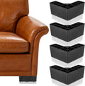 Couch Legs Replacement 4 Pack 3 Inch L-Shaped Furniture Risers