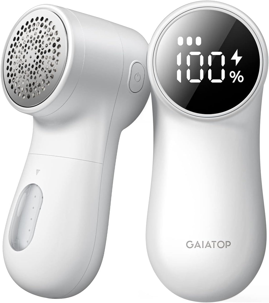 GAIATOP Fabric Shaver Rechargeable Lint Remover, 3 Speeds Sweater Defuzzer