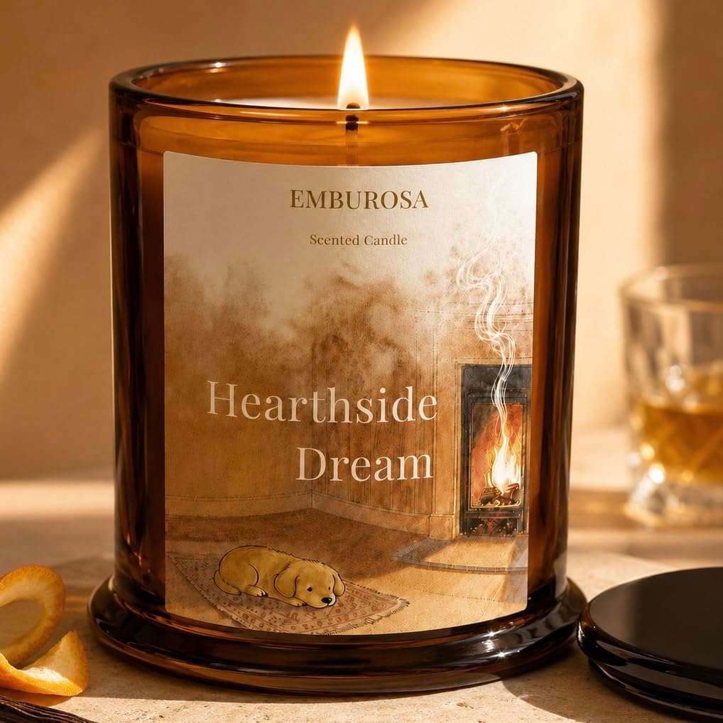 Scented Candle, Gift for Women, Vanilla Rum & Sunlit Citrus, Soy Blend Aromatherapy Candle for Home, 10oz, Up to 60-Hour Burn, Housewarming Gift