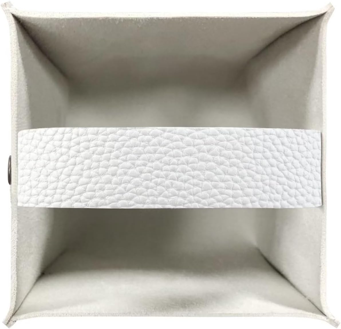 ZOUTAIRONG Retro Square Aqua Blue Leather Tissue Box Holder