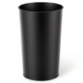 Cesun Round Metal Bathroom Trash Can, 2.1 Gallons Wastebasket, Black