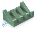 Silicone Soap Dish,1PCS Self Draining Bar Soap Holder for Shower,Green