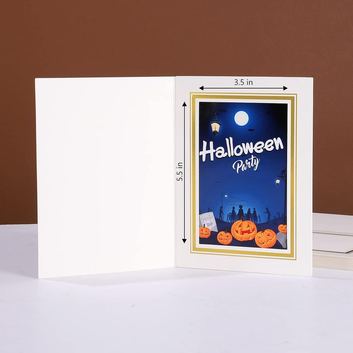4x6 Photo Folder, White Cardboard Picture Frame, Vertical Paper Photo Frame Cards Pack of 12.