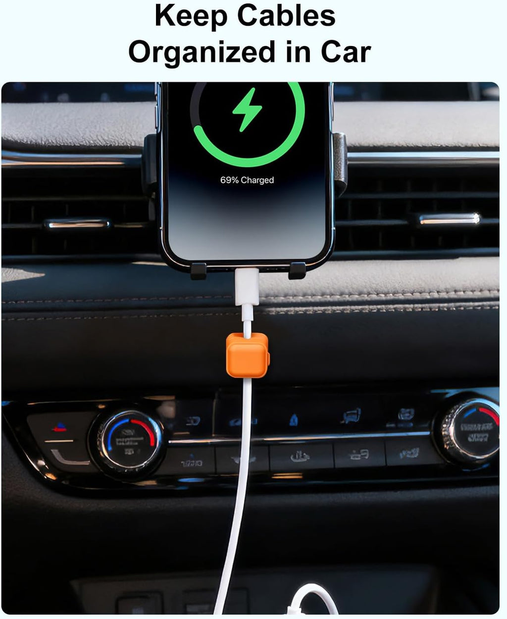 Art3d 8 Pack Magnetic Cable Clips, Cord Organizer, Office Cable Management