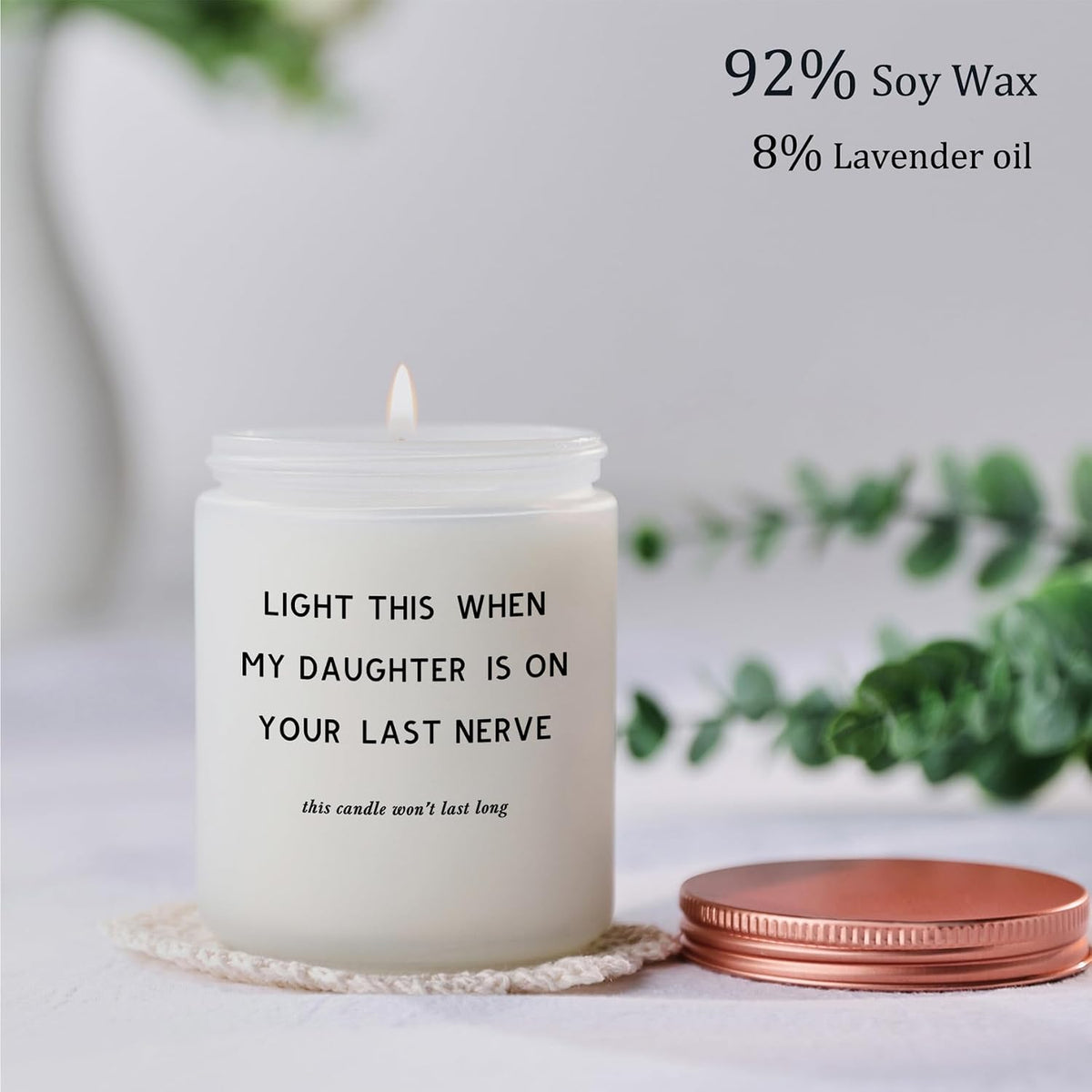 Gifts for Son in Law, Christmas Birthday Gifts from Mother in Law Candle