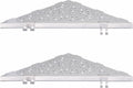 WELLUP Shower Shelf Brushed Nickel 2 Pack,Corner Shower Shelf with 4 Hooks