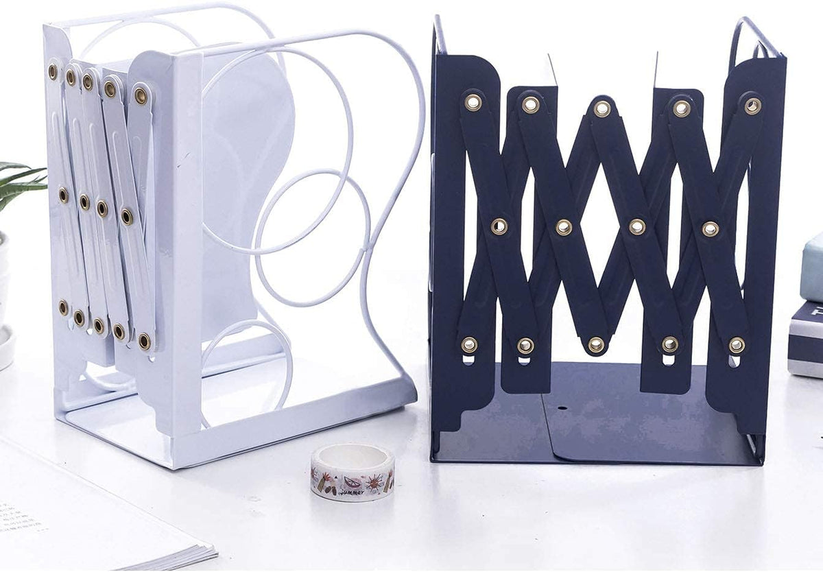Adjustable Bookends Metal Book Ends for Heavy Book Holder