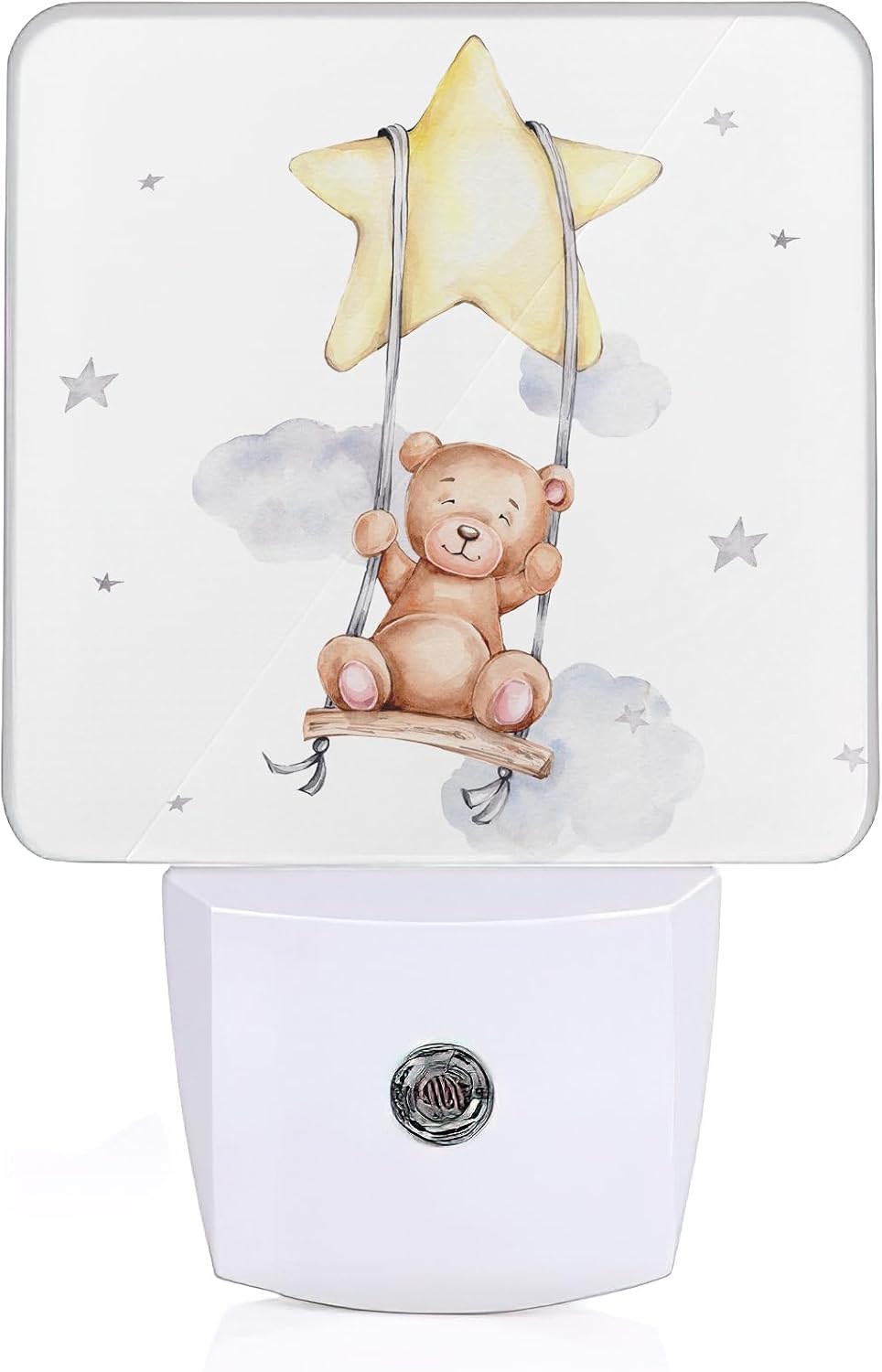 Teddy Bear Night Light, Cute Night Light Plug into Wall with Dusk to Dawn Sensor, LED Lamp Energy Saving Lights for Men Women Boys Girls,Lamp for Bedroom Bathroom Hallway