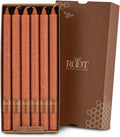Root Candles 12-Count Unscented Timberline Arista Candles, 12-Inch, Rust