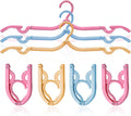 12 Pcs Travel Hangers,Portable Folding Clothes Hangers ，Clothes Drying Rack for Home and Travel （3 Color）