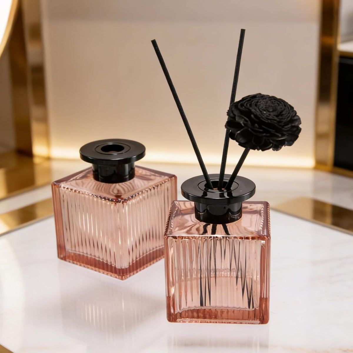 Fragrance Bottle Reed Diffuser Accessories Glass Bottle Set of 4