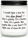 Friend Gifts for Women, Friend Birthday, Friendship Gifts for Women Soul Sister Bestie, Handmade Lavender Natural Soy Wax Candle (7oz)