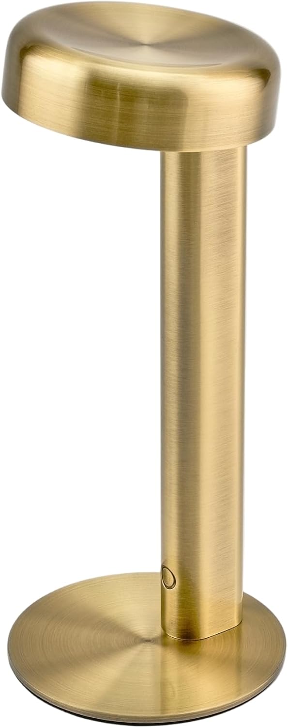 Owlpack Moovit Cordless Rechargeable LED Table Lamp with Adjustable Dimmer - Gold