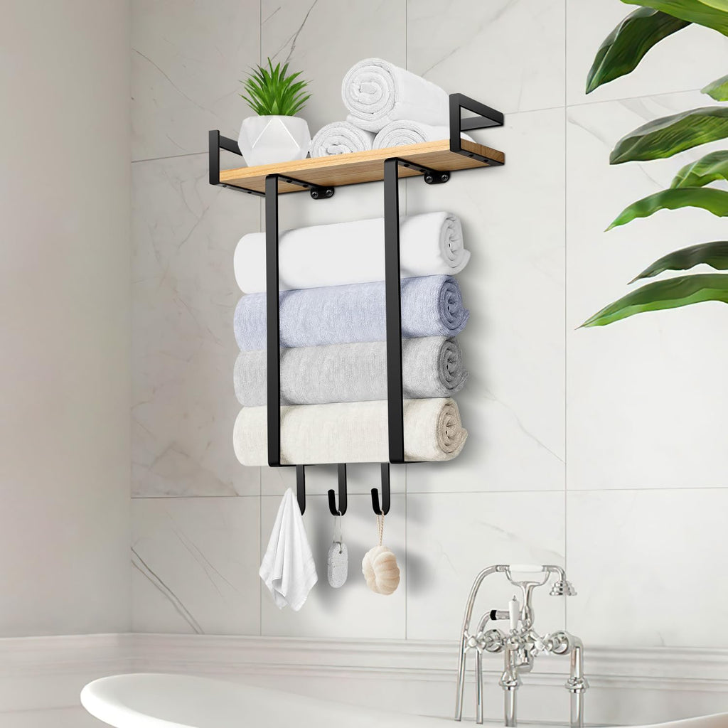 Towel Racks for Bathroom, Wall Mounted Towel Rack for Bathroom