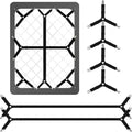 Luyena Bed Sheet Straps, 6 Pack, Adjustable Elastic Fitted Sheet Holders