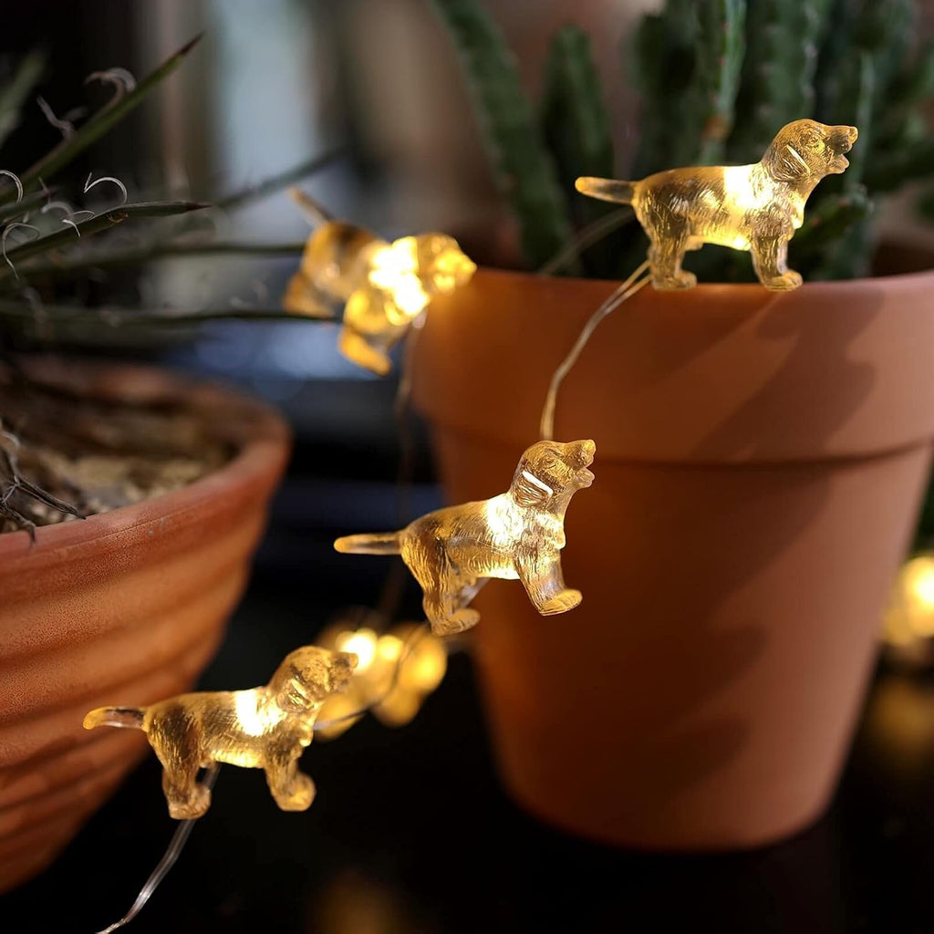 Fairy Labrador String Lights Unique Decorative Light Dog Gifts for Girls Cute Lights 20LEDs 8ft Battery Operated for Birthday Dog Lover Xmas Thanksgiving Decor