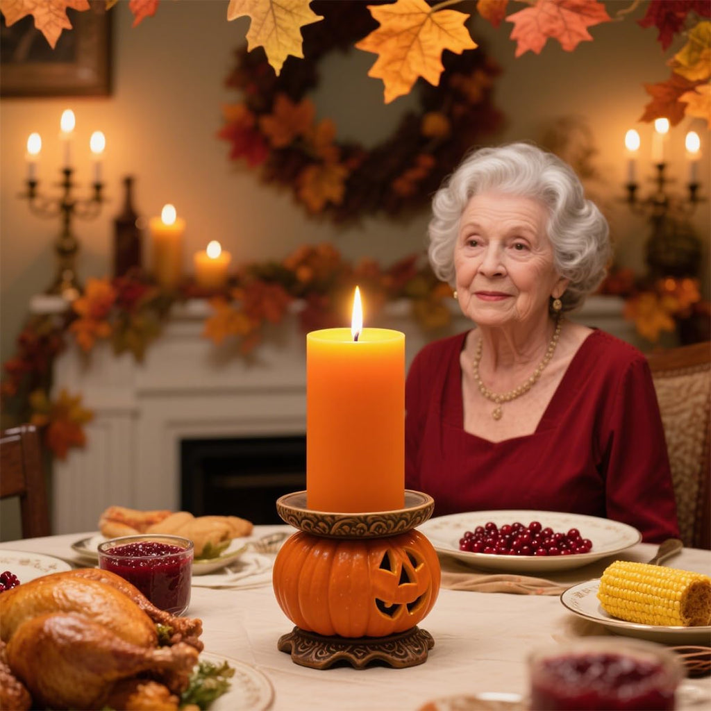 6 Packs 2.75x4 Inch Orange Pillar Candles, Unscented Dripless Cylinder Wax Fall Colored Candles for Thanksgiving Day Home Table Holiday Party Spa Decor Emergency Power Outage