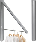 Foldable Clothes Drying Rack, Wall Mounted, Silver